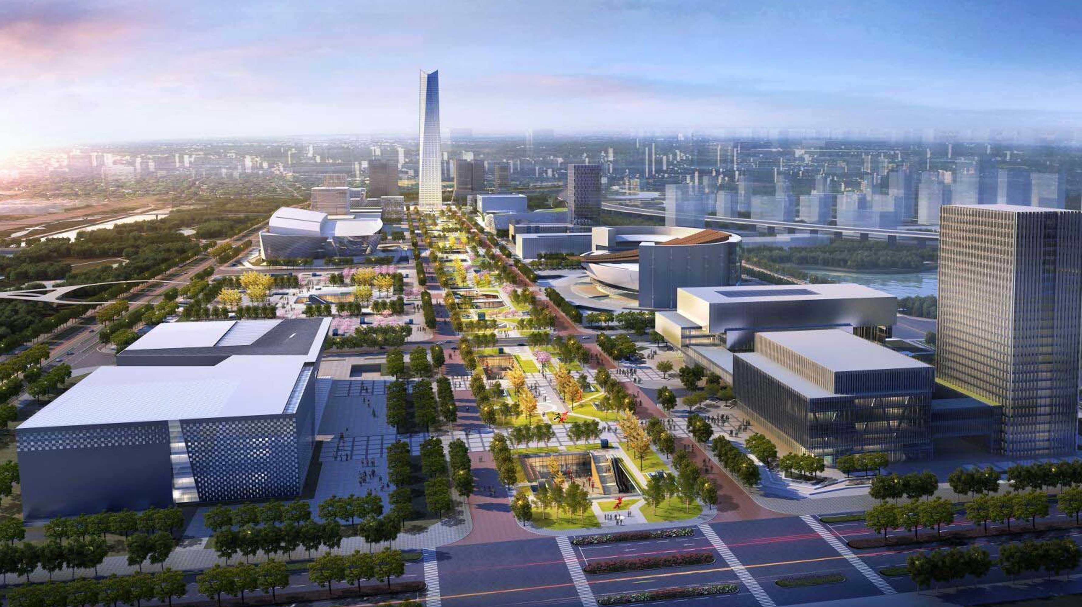 郑州市民文化服务区地下交通市政工程 郑州市民文化服务区地下交通市政工程